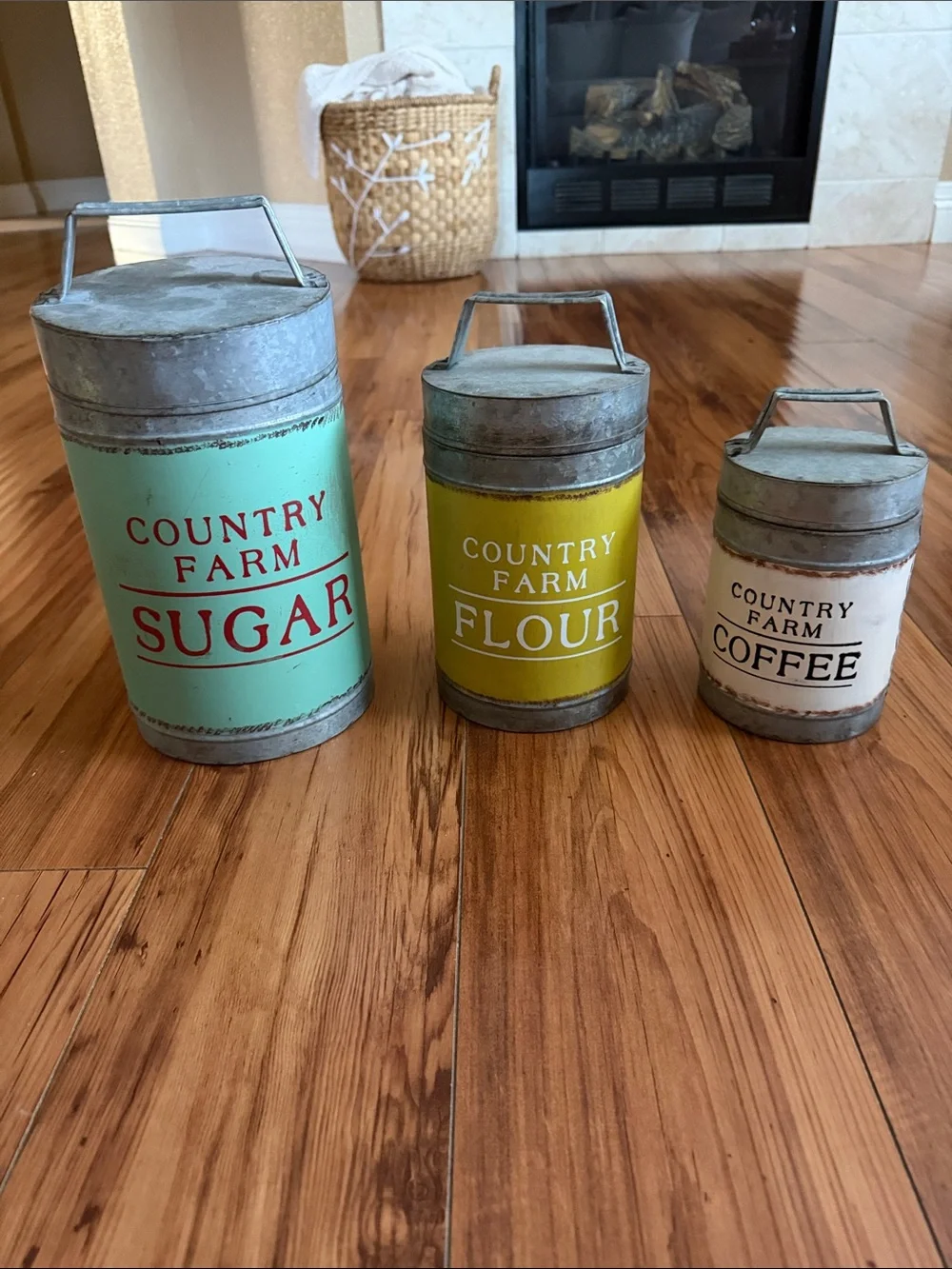 Kitchen Canister Set - Sugar, Flour, Coffee